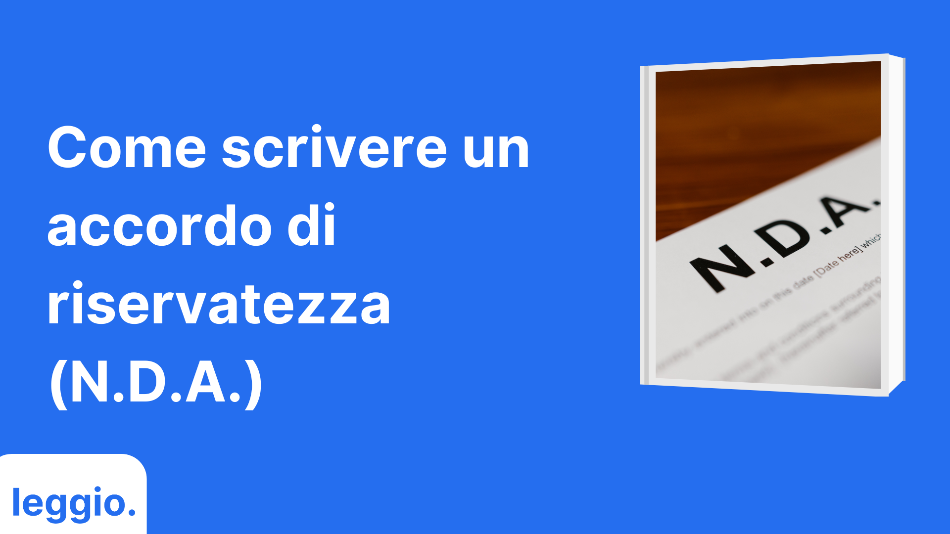 accordo riservatezza nda 1